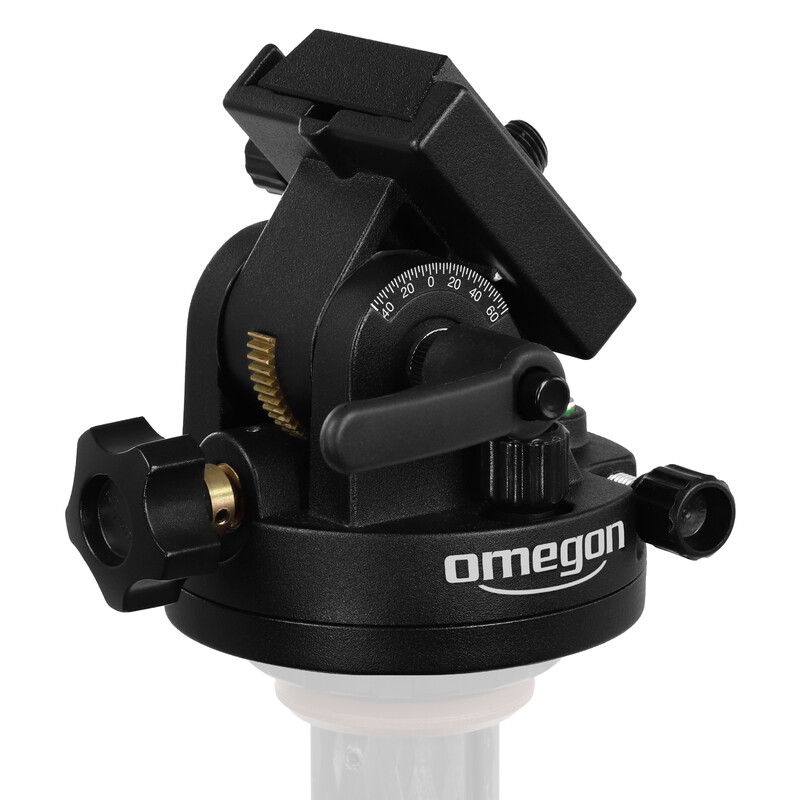 Omegon Base ajustável à altura do polo com trilho de prisma de 55 mm