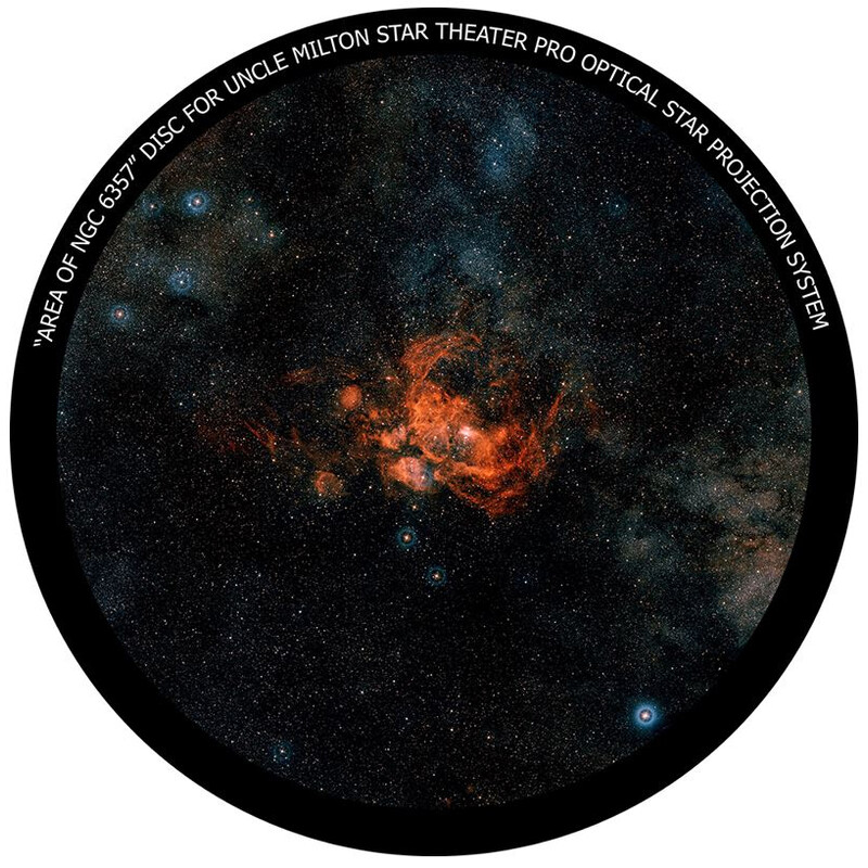 Omegon Diapositiva de la nebulosa NGC 6357 para el Star Theater Pro de
