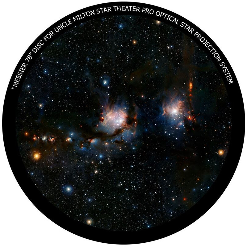Omegon Diapositive pour l' Star Theater Pro avec motif Messier 78