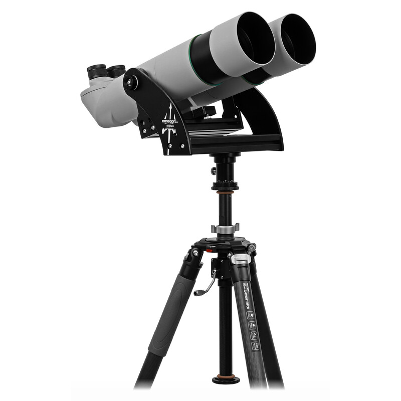 Omegon Binóculos Brightsky 26x82 45º que incluem montagem de garfo Neptune com coluna central e tripé