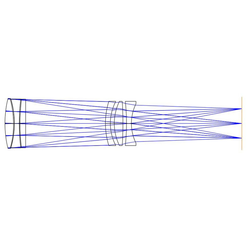 Omegon Apochromatische refractor Pro APO AP 40/180 OTA