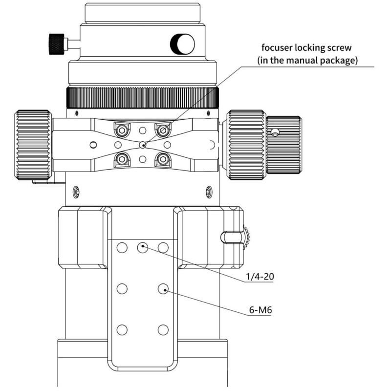 Omegon Refractor apocromático Pro APO AP 61/360 Triplet ED OTA