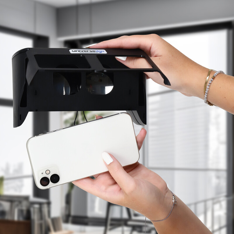 Omegon Planetariu personal Universe2Go+ + Sonnenfinsternisbrille Solar Safe Deluxe