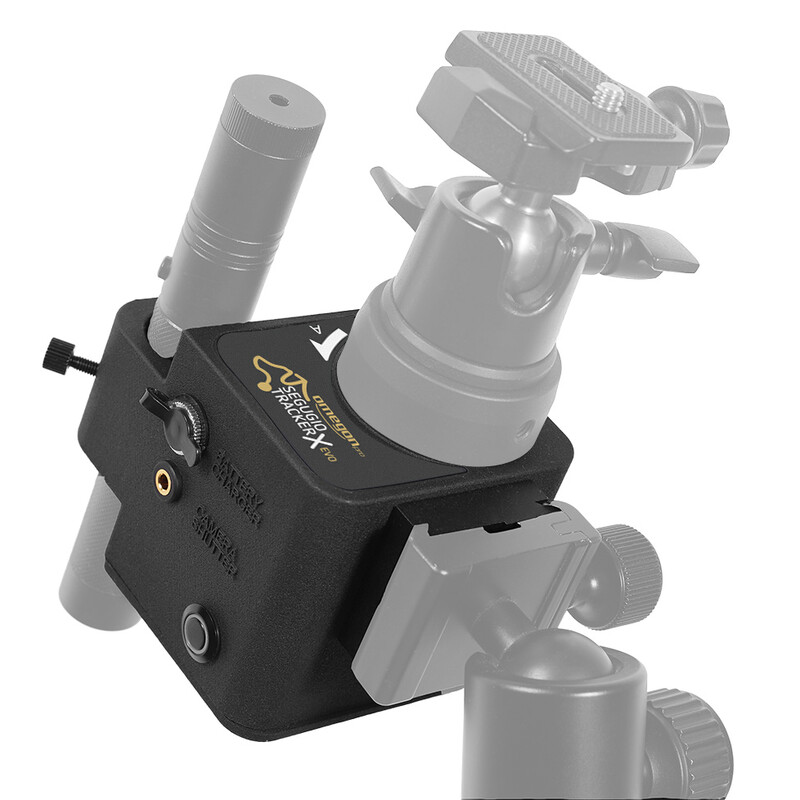 Omegon Montierung Segugio Tracker Set mit Kugelkopf, Deluxe Polhöhenwiege und Polsucher