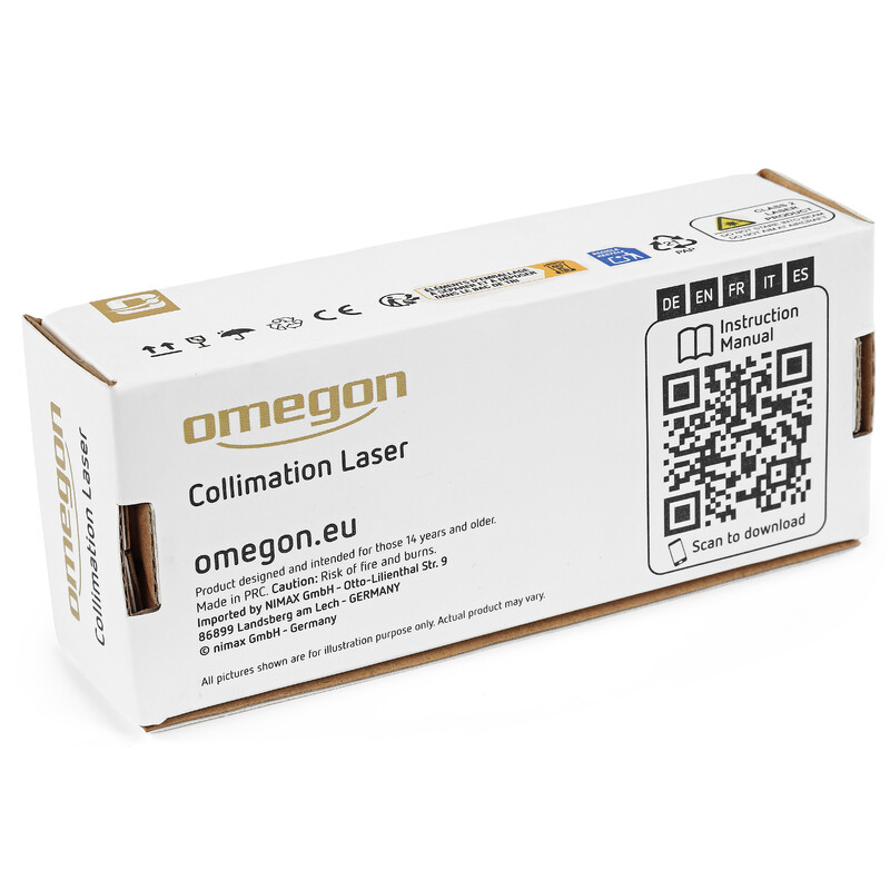 Omegon Collimatore Laser Newton 1,25'' con apertura di controllo Rev. B