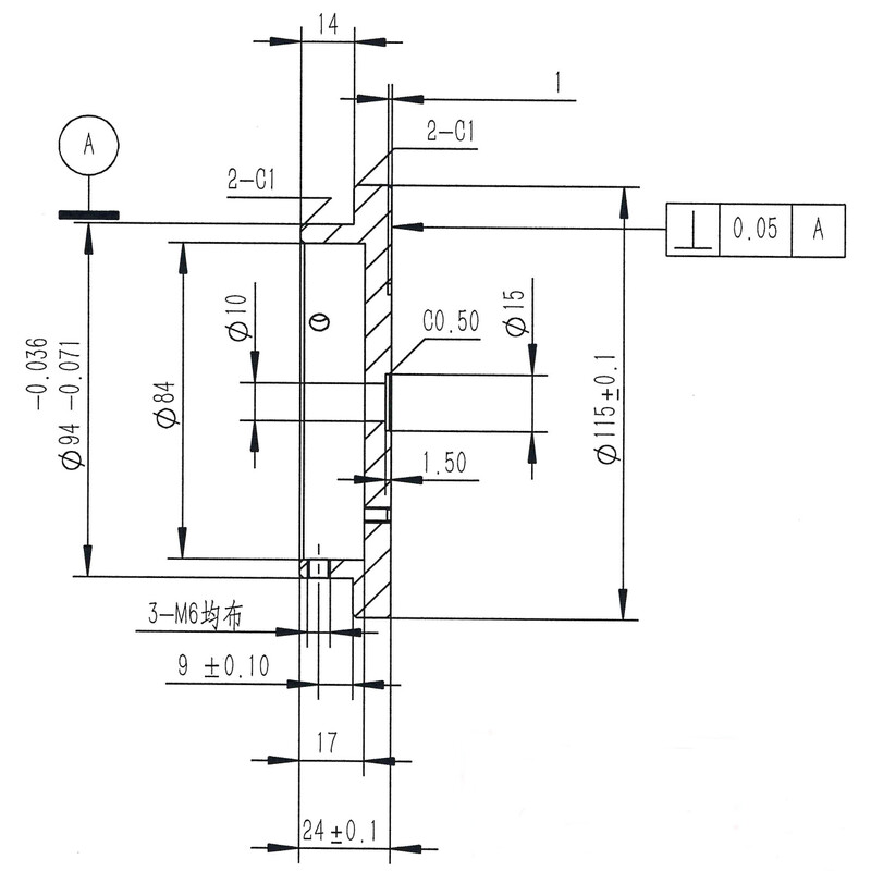 Omegon 3/8''-fotowaadschroefdraad-adapter voor Pro-zuil