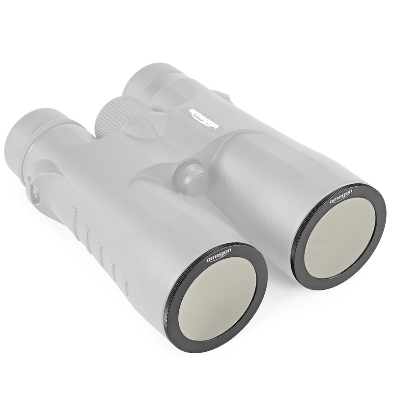 Omegon Filtry słoneczne 50 mm dla lornetek oraz ZWO Seestar S50 (zestaw 2 szt.)