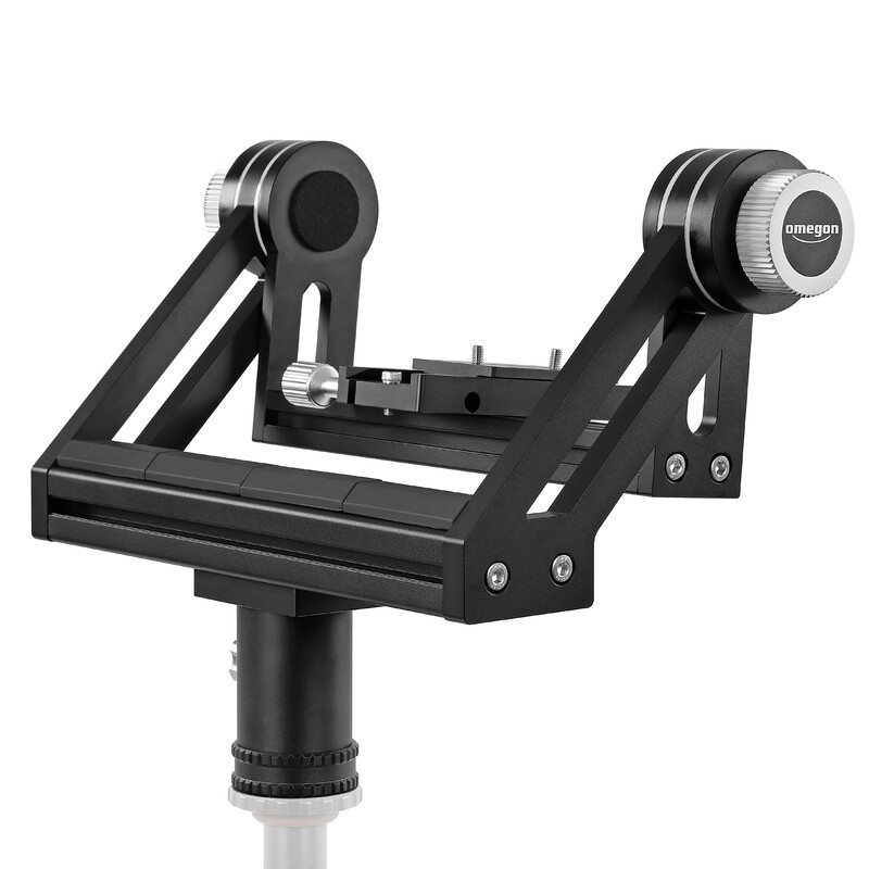 Omegon Montura en horquilla Pro Neptune II para prismáticos de gran tamaño