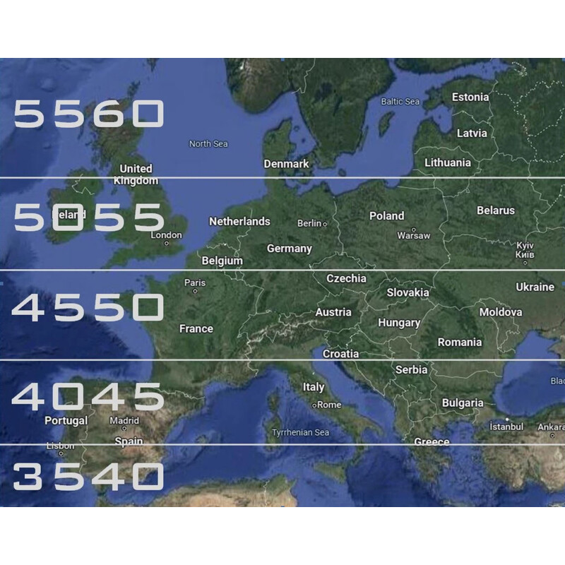 TMS-ASTRO Suport polar Platforma EQ vizuală 35°-40°