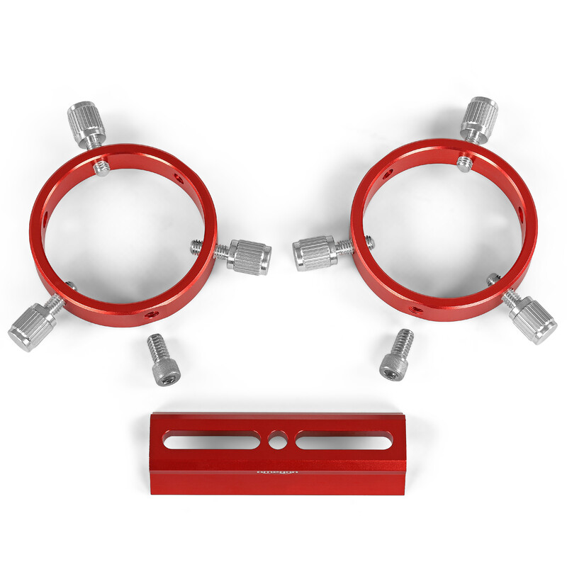 Omegon Abrazaderas para telescopios guía Guidescope Rings 60mm
