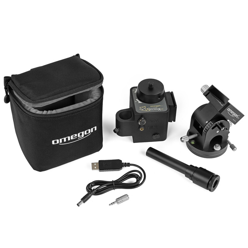 Omegon Montierung Segugio Tracker Set mit Deluxe Polhöhenwiege und Polsucher