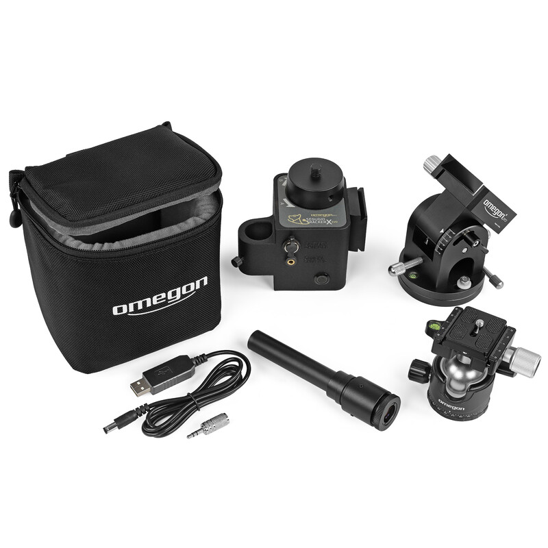 Omegon Montering Segugio Tracker-set met balhoofd, Deluxe-polar wedge en poolzoeker